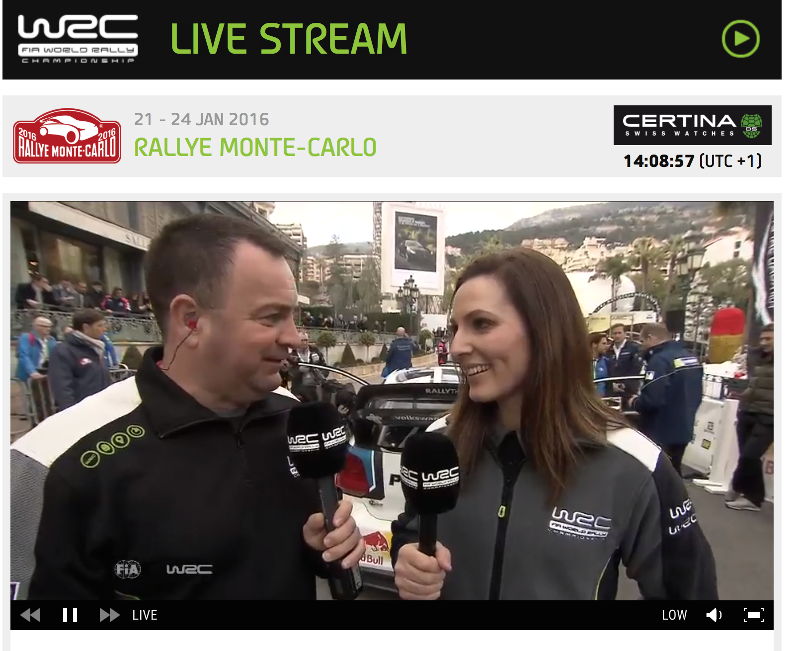 Inside WRC TV Rally Monte-Carlo Molly Pettit